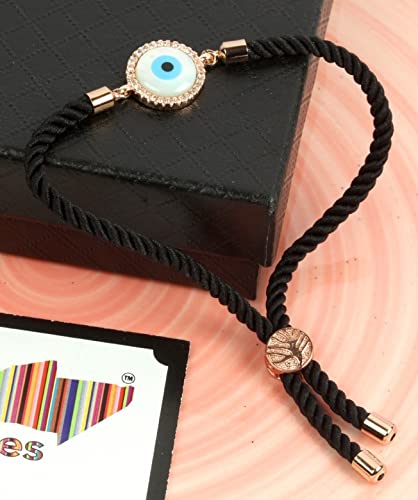 Evil Eye Bracelet Black String Kabbalah Protection Handmade Adjustable Rope Cord Thread Friendship Bracelets